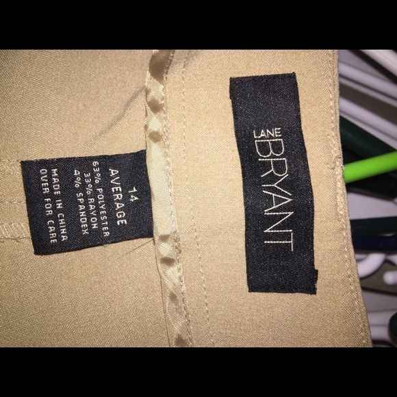 ⭐️ Lane Bryant size 14 khaki stretch curvy casual workwear comfy dressy - Picture 5 of 5